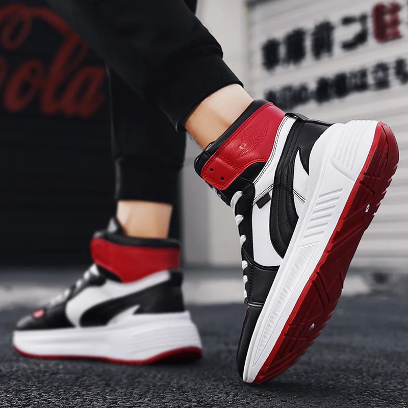 

2019 New Style Autumn MEN'S SHOES Extra High Shoes Korean-style Trend Versatile Men Sports Casual Hight-top Trendy Shoes Winter