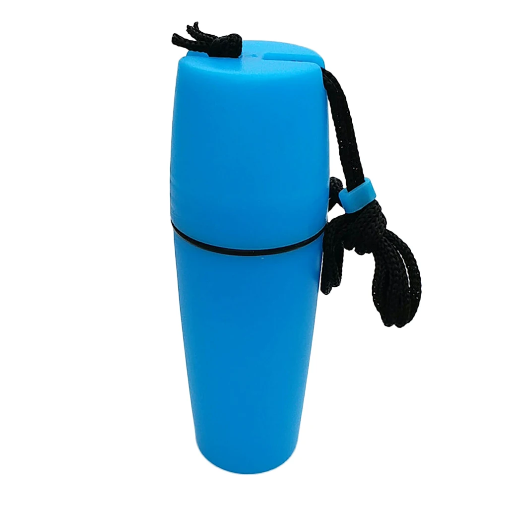 Waterproof Dry Canister Container Bottle Case O-ring Sealed with Lanyard for Kayaking Swimming Canoeing Swimming Boating