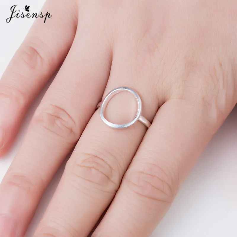 Jisensp Bijoux, модное кольцо в стиле панк, кольцо с треугольным сердечком, кольца на кастет для женщин, свадебные ювелирные изделия, серебряное регулируемое кольцо на палец - Цвет основного камня: SYJZ003