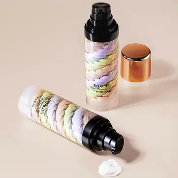 

3colors mixed Professional Face Primer Make Up Base Primer Invisible Base Cream Oil Control Pores Foundation Makeup Moistur L8V7