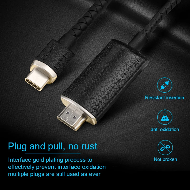 BKSCY USB C к HDMI адаптер 4 к 60 Гц Тип C 3,1 штекер к HDMI штепсельный кабельный переходник для samsung S9/S8 HUAWEI Mate10 P20 Pro