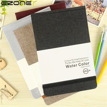 

EZONE A5 Cotton Watercolor Book Pigment Hand Book Hand-painted Sketch Water-soluble Pencils Paper Office School Supplies