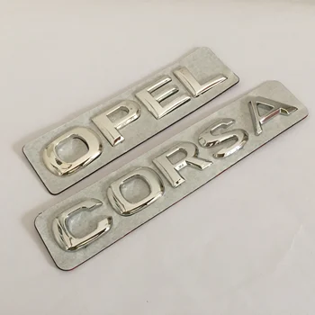 

10pcs ABS Chrome OPEL CORSA car Letter Rear trunk Decals Emblem badge sticker Decal for Astra Mokka Insignia Zafira Corsa Tigra