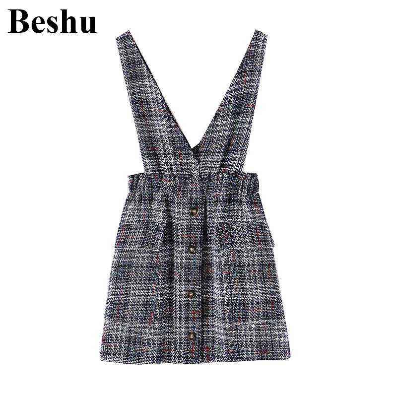 Za 2019 модное женское серое твидовое маленькое ароматное мини платье с v образным