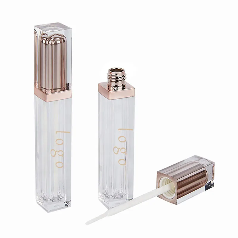 Clear Lip Gloss Tubes Wholesale Empty Custom Logo 10pcs 5ml Luxury