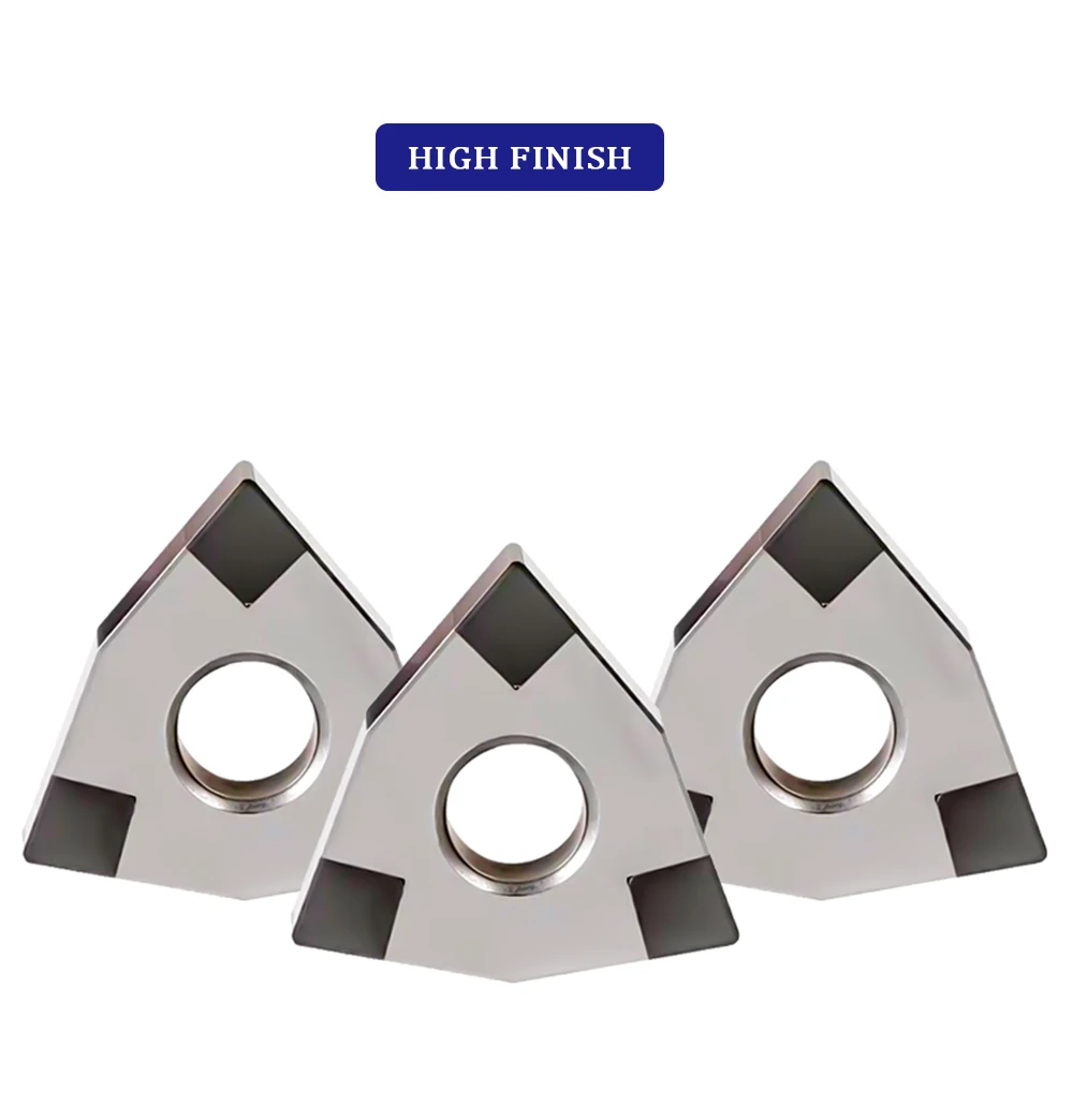 1PC CBN WNMG080404-3V CBN WNMG080408-3V CBN Diamant Drehen Einsätze Drehmaschine Cutter Drehen Werkzeuge CNC Einsätze – Detail 2