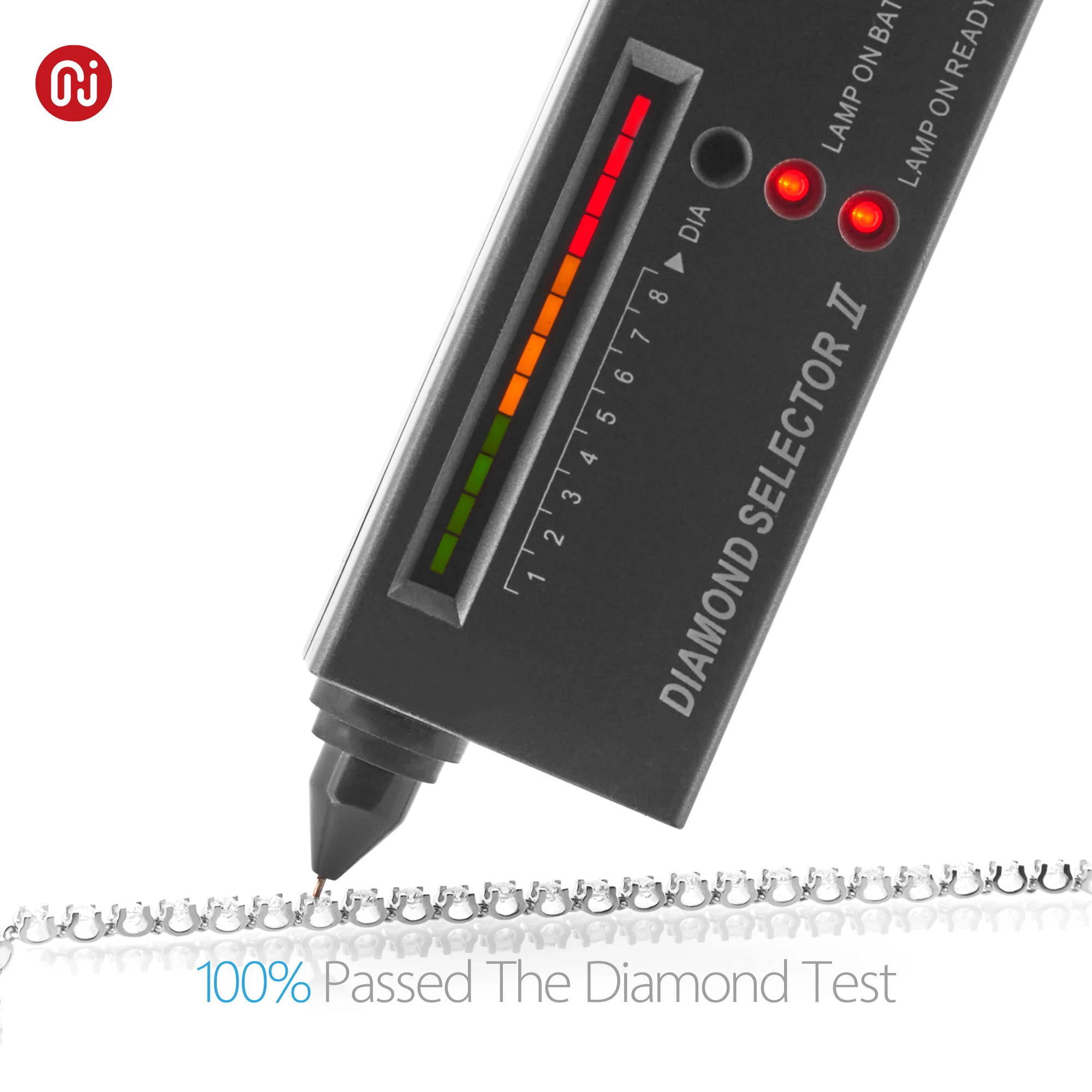 GIGAJEWE 3.0ct 3.0mmX30Pcs D 컬러 라운드 컷 화이트 골드 도금  Moissanite 패션 팔찌 여자 여자 친구 선물