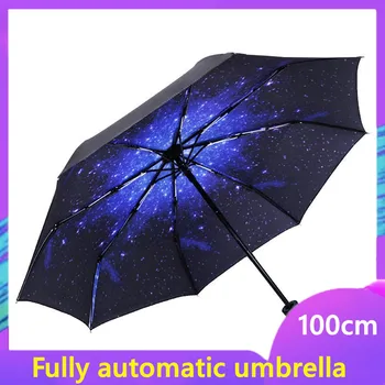 

Fully automatic folding umbrella for men with uv protection and sun protection umbrella for women