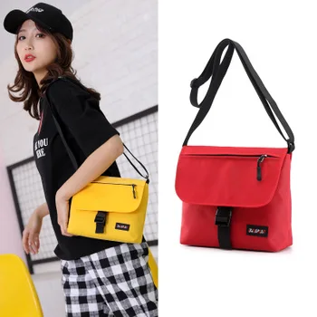 

bags for women 2020 new Trendy Personality Girl Student Candy Multicolor Nylon Waterproof Mobile Phone Shoulder Messenger Bag