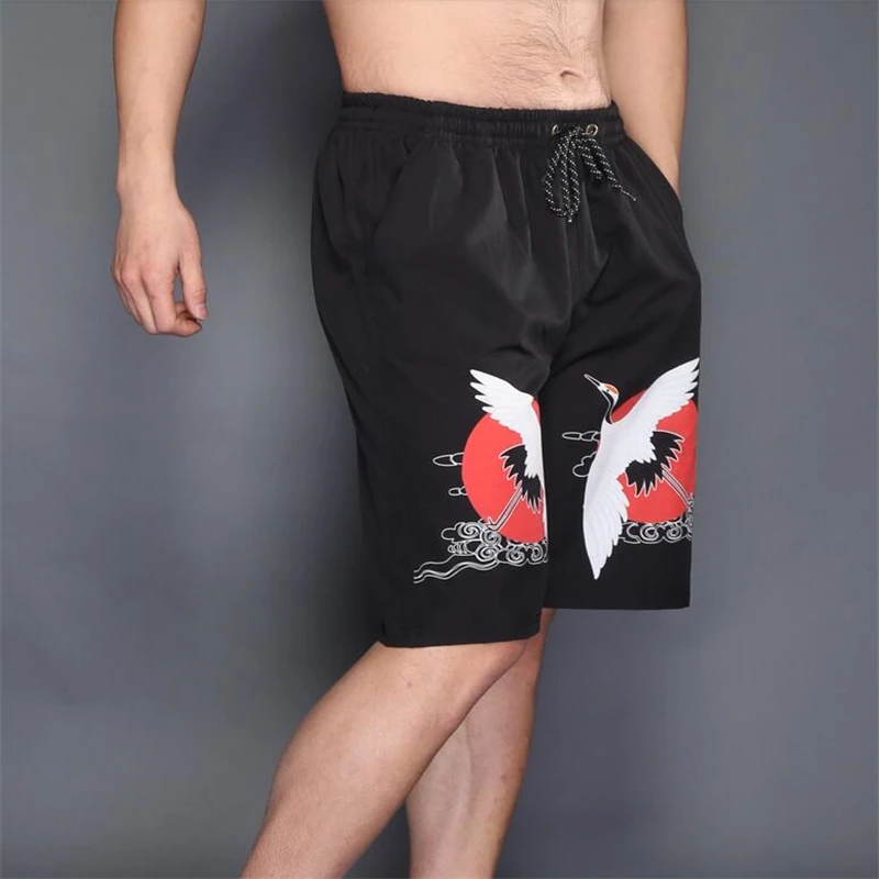 Мужские хлопковые повседневные свободные короткие штаны до колен новая мода