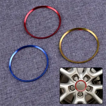 

Car Wheel Hub Caps Cover Sticker Emblem Trim Decorative Ring Fit For Audi A3 A6 A6L Q3 Q5 Styling Accessories