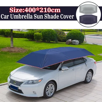 

2020 Car Cover 4.8M 4.2M Automatic Car Sun Shade Umbrella Car Cover Tent Anti-UV Protection With Wireless Controller hot sale