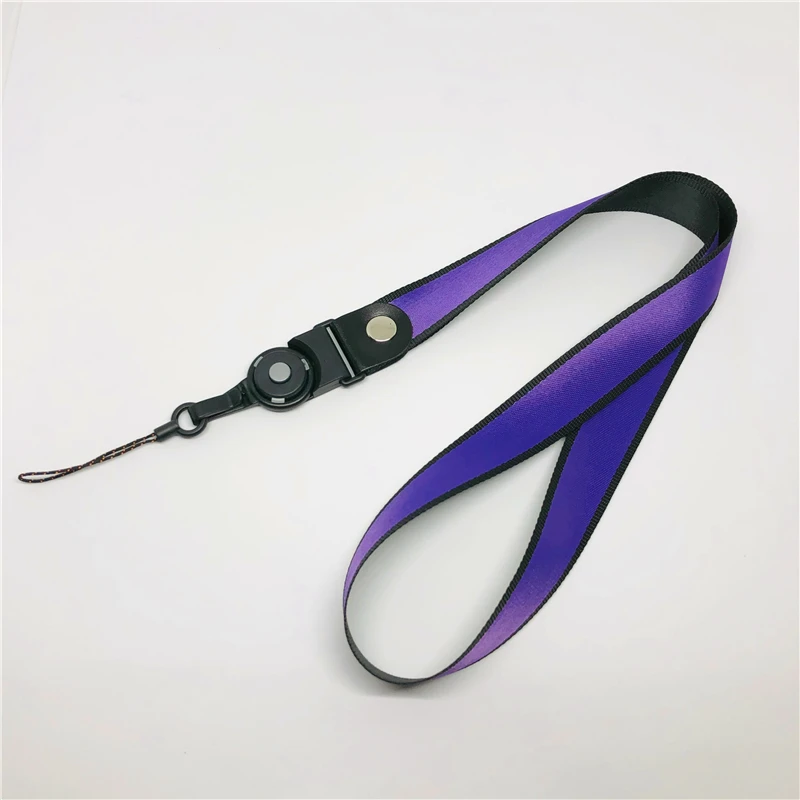 New popular hot selling neck lanyard keychain ID card mobile phone belt USB badge clip DIY sling