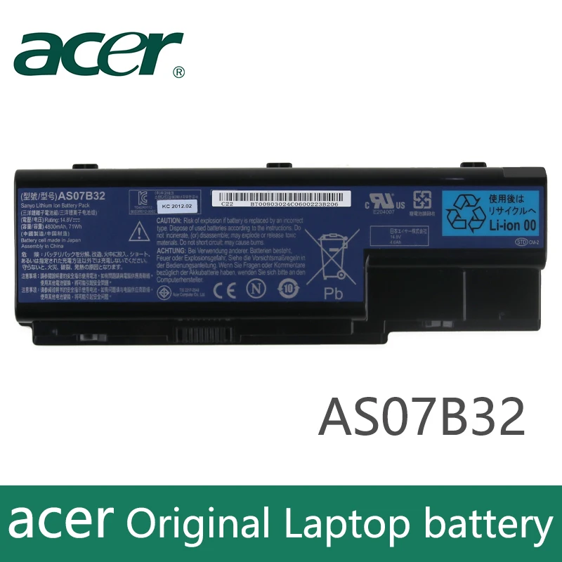 Оригинальный аккумулятор для ноутбука acer Aspire AS07B31 AS07B32 AS07B41 AS07B42 AS07B51 AS07B52 AS07B61 AS07B71