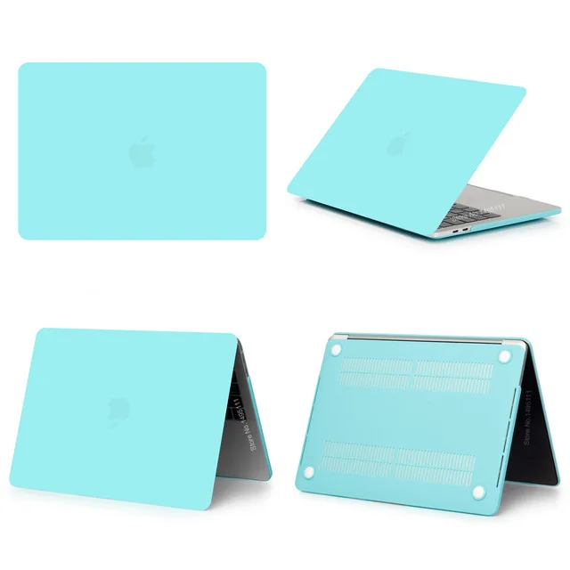 Matte mint Чехол для ноутбука Apple MacBook Air Pro retina 11 12 13 15 Mac Book 15,4 13,3 дюймов с сенсорной панелью - Цвет: Matte mint