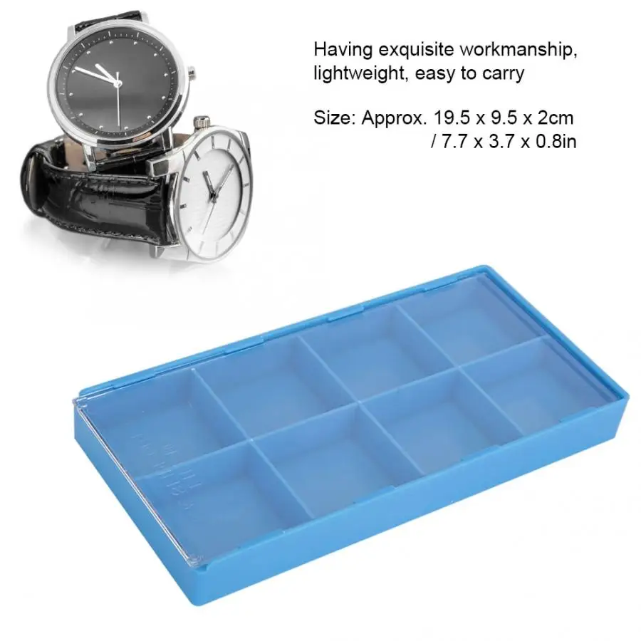 Plastic Watch Parts Storage Box Organizer Watchmaker Repairing Tools Storage Tray Watch Display Container Holder