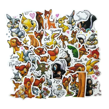 

12set/lot A3601 Patchfan 34pcs Funny Cartoon Deer Sticker for Children Waterproof DIY Scrapbooking Motorcycle Luggage sticker