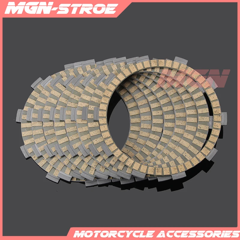 Clutch Friction Plates Disc Set 8pcs For BK GSR400 GSR600 2006-2014 NC700 NC700S NC700X NC750 NC750X/S BJ600 TNT600 BN600 |