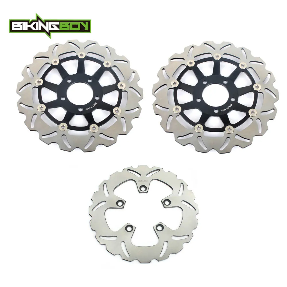 BIKINGBOY для SUZUKI GSX 750 1997 1998 1999 2000 2001 2002 2003 97 98 99 0001 02 03 полный набор спереди и сзади тормозные диски роторы
