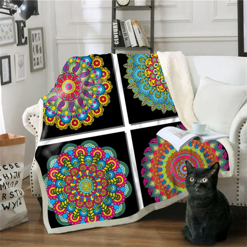 Одеяло с капюшоном 150 см X 200 см, плотное трикотажное одеяло с цветным рисунком, зимнее хлопковое бархатное квадратное одеяло, Флисовое одеяло для взрослых