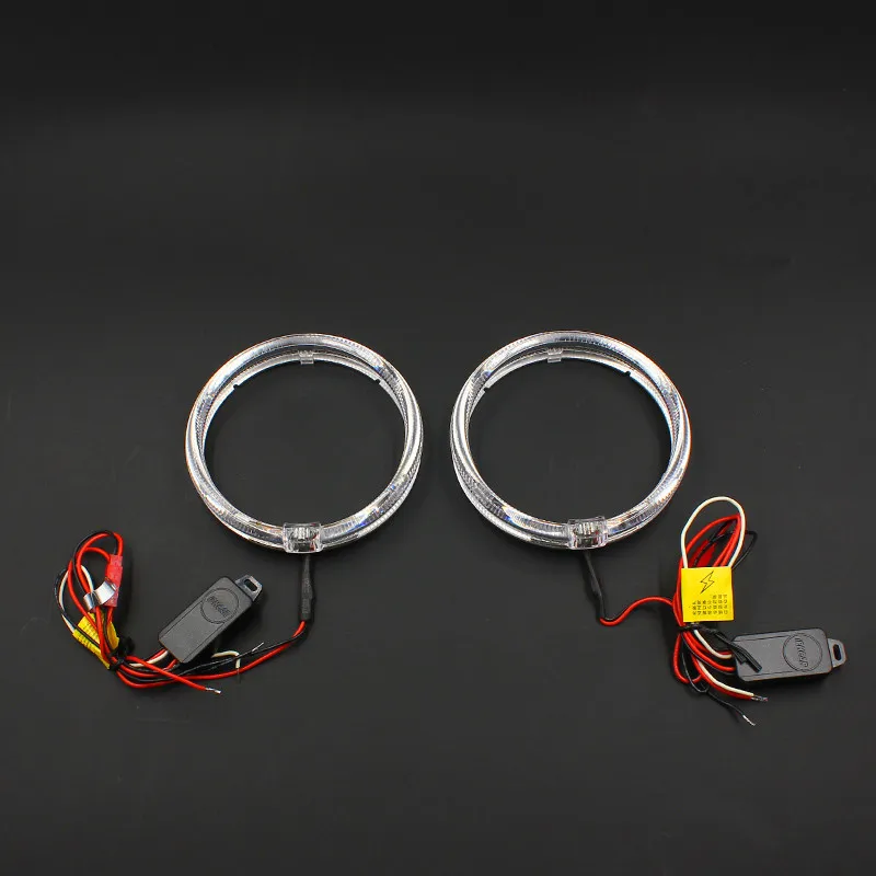 FSYLX 85 м 95 мм 110 115 125 хрустальные светодиодные DRL фары гало кольца мотоциклетные