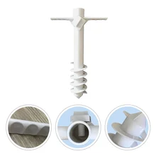 1PC Sun Beach Umbrella Stand Spike Rain Gear Umbrella Ground Spike Parasol Stand Holder Outdoor Beach Insert Sun Umbrella Base