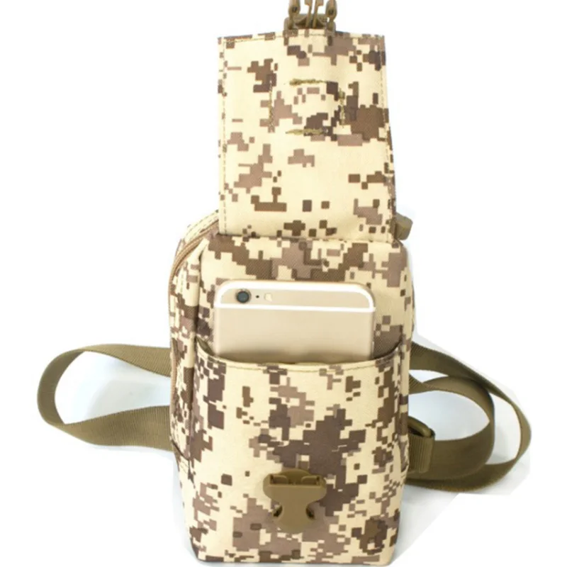Waterproof Sport Bags Bag Camouflage Small Chest Bag with Molle Outdoor Travel Hiking Camping Bag