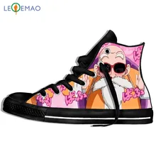Уличная прогулочная обувь высокого качества Dragon Ball Z Goku с принтом для мужчин Harajuku бренд забавные парусиновые удобные кроссовки для студентов