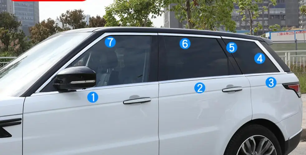 Оконные накладки из алюминиевого сплава для Range Rover Sport L494 оконные накладки автомобильные аксессуары