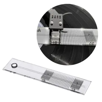 

Turntable Phono Phonograph Cartridge Adjustment Ruler Calibration Gauge LP Stylus Alignment Protractor Tool Mirror Azimuth Compe