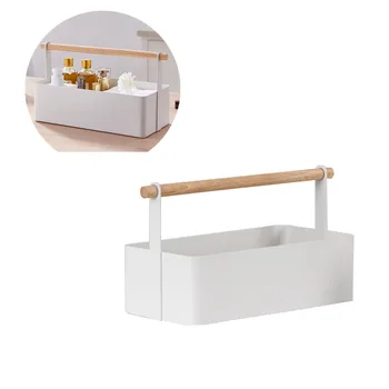 

Portable basket cosmetic storage box Desktop organization Multifunctional storage box makeup organizer