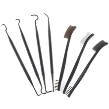 7 шт./компл. 3 шт. Стальная проволока щетка+ 4 шт нейлон Палочки комплект универсальная Оружейная Охота набор чистящих средств для ухода за тактическая винтовка пистолет чистящие средства