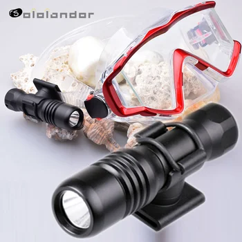 

2019 Newest DIV18 Diving diver LED Flashlight underwater torch L2 waterproof light lamp Torch Scuba Lantern Submarine Light
