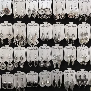 

30 Pairs/lot luxury fashion women crystal style earring lot top quality zircon women wedding earring wholesale 201102-172