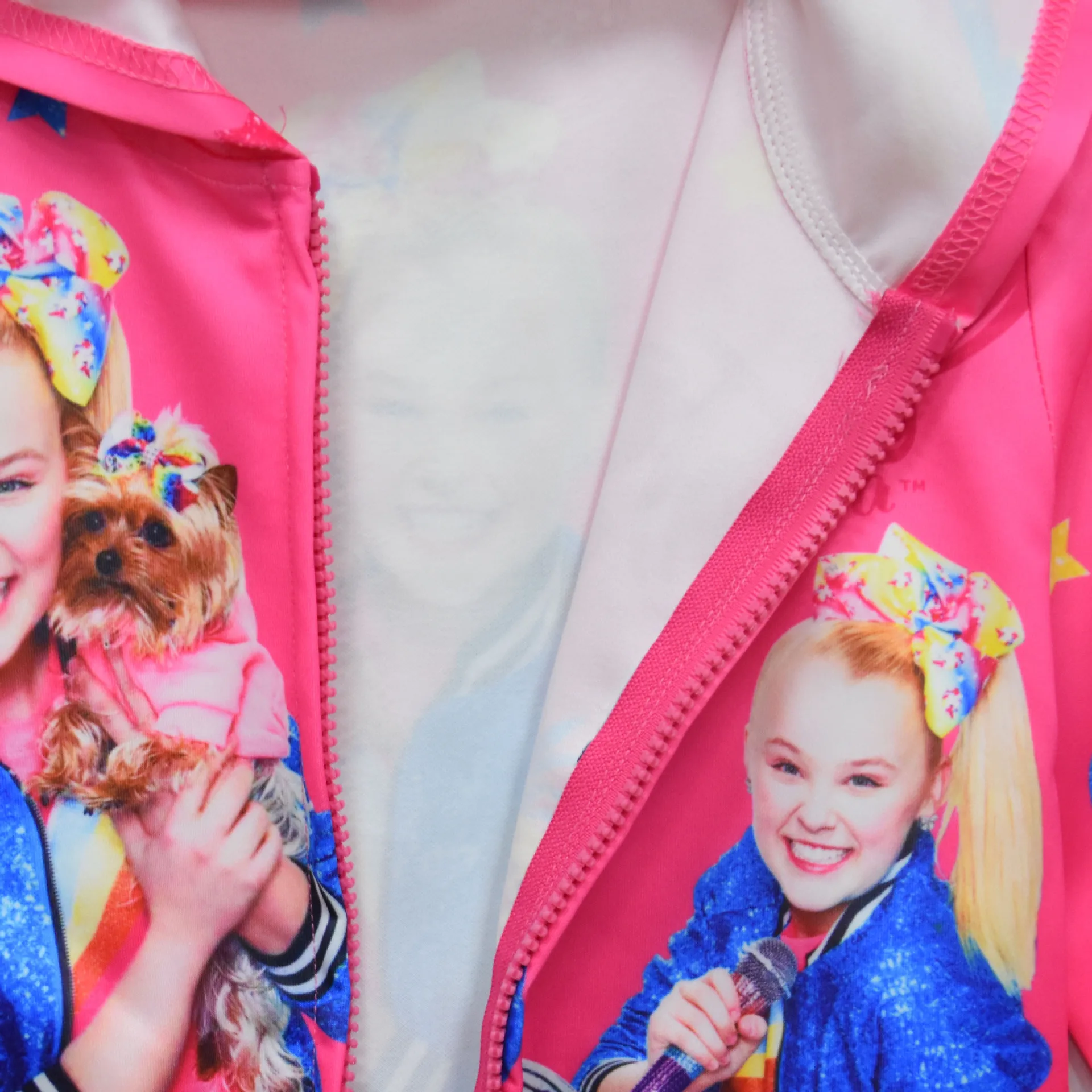 JOJO Siwa/Детский свитер для девочек; милая розовая куртка с капюшоном и рисунком; детская верхняя одежда; милые повседневные топы для костюмированной вечеринки; Прямая поставка; подарок