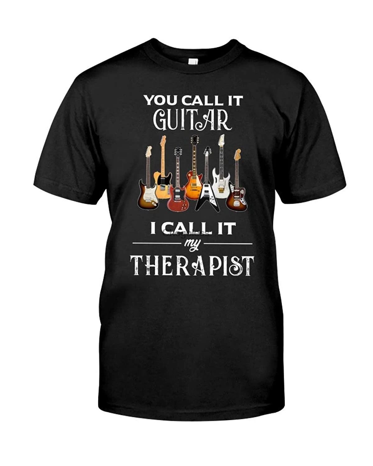 Смешная женская футболка с надписью You Call It Guitar I therapподарок для мужчин женщин