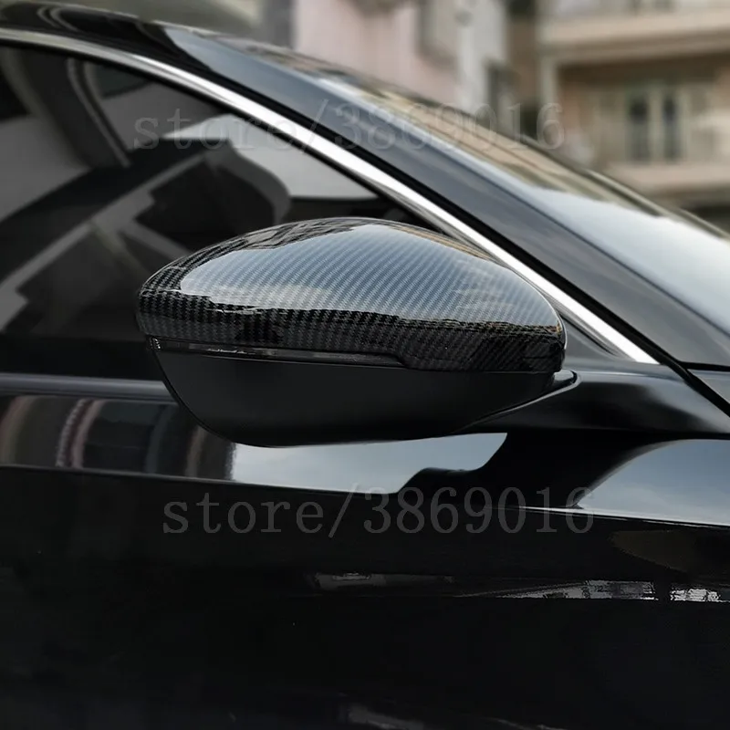 ABS углеродное волокно стильная накладка на зеркало заднего вида автомобиля накладка корпус боковое крыло оболочка Накладка для Honda Accord автомобильный Стайлинг