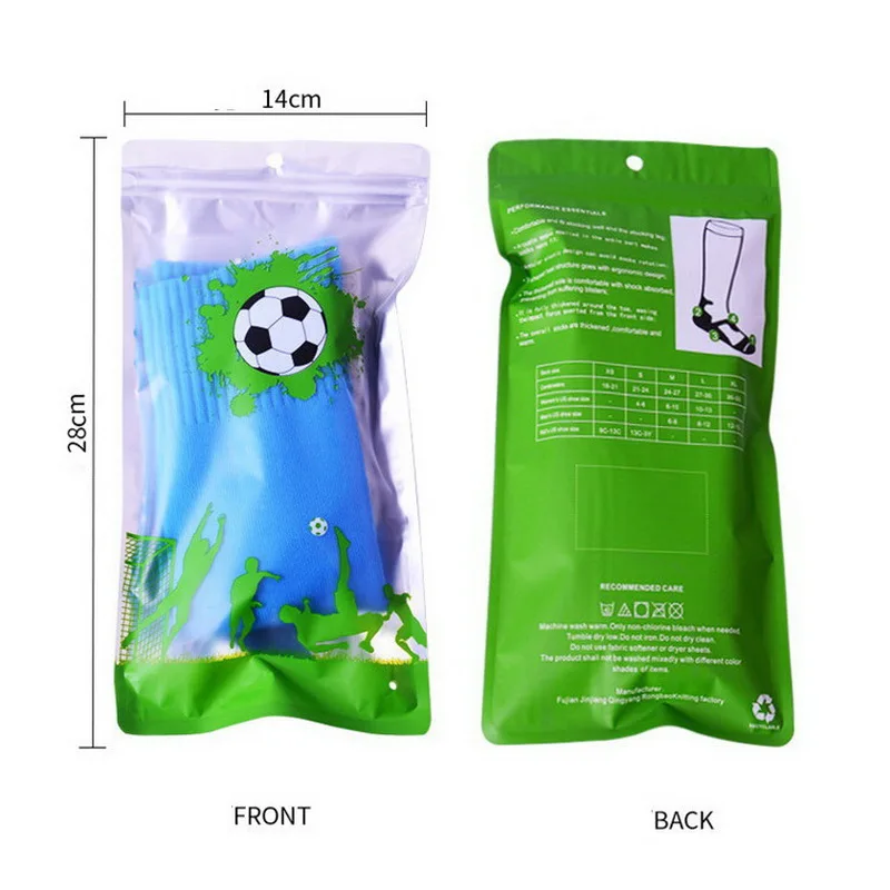 1 Pair Cotton Children's Football Socks For Age 3-13 Kids Boys Girls Durable Long Soccer Socks Sports Training Competition S M