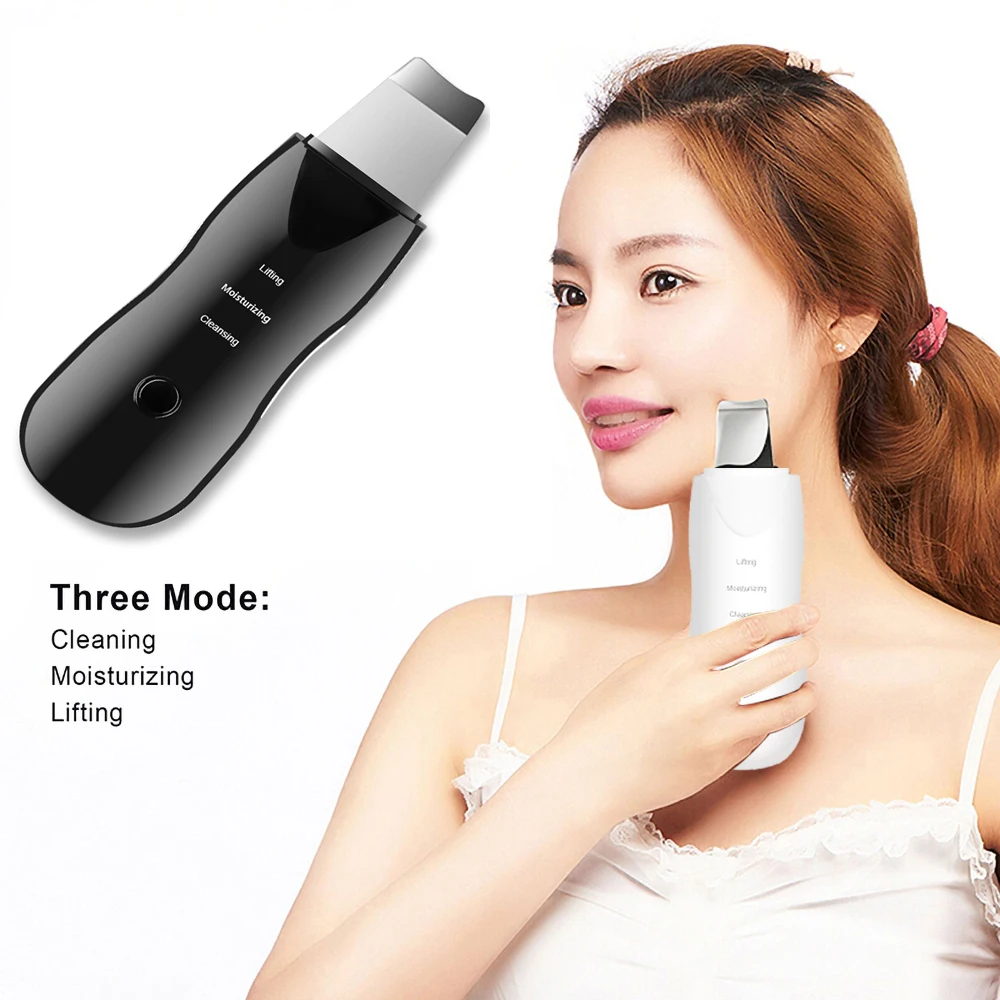 Vibration Face Skin Scrubber Blackhead Remover Facial Pore Cleaner Face Lifting Deep Clean Face Skin Tool Vibration Face Spatula universal motorcycle front shock absorber cleaner oil seal clean front forkabs shock absorber vibration damping maintenance tool