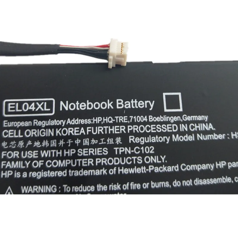 Ноутбук Замена литий-ионного Батарея для hp Envy4 1008tx EL04XL tpn-c102 1218tu 14,8 в 52wh
