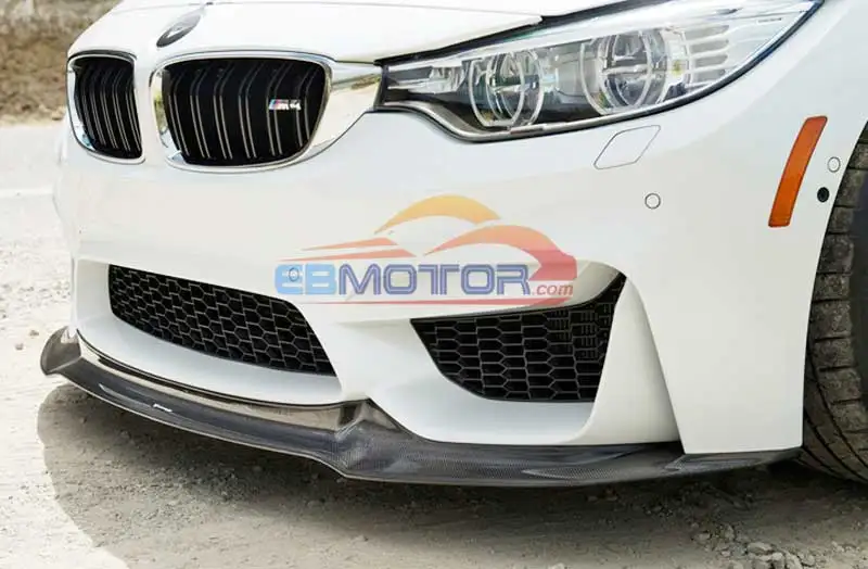 3 к Настоящее углеродное волокно передний спойлер для BMW F80 M3 F82 F83 M4 2014UP B256