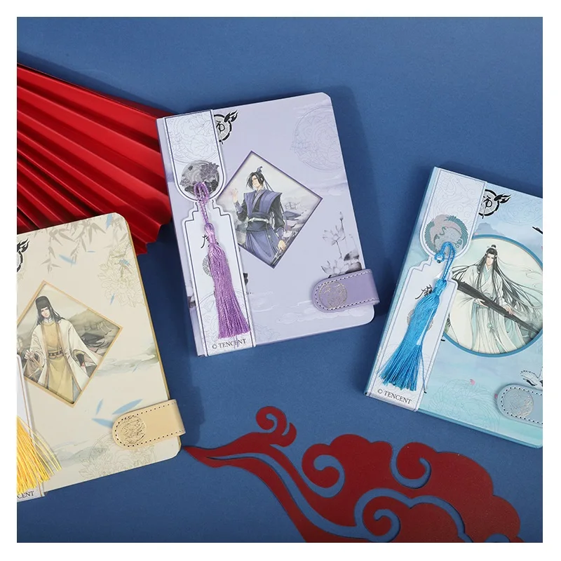 New Anime The Untamed Mo Dao Zu Shi Notebook Planner Wei Wuxian Lan Wangji Magnetic Buckle Notebooks | Канцтовары для офиса и