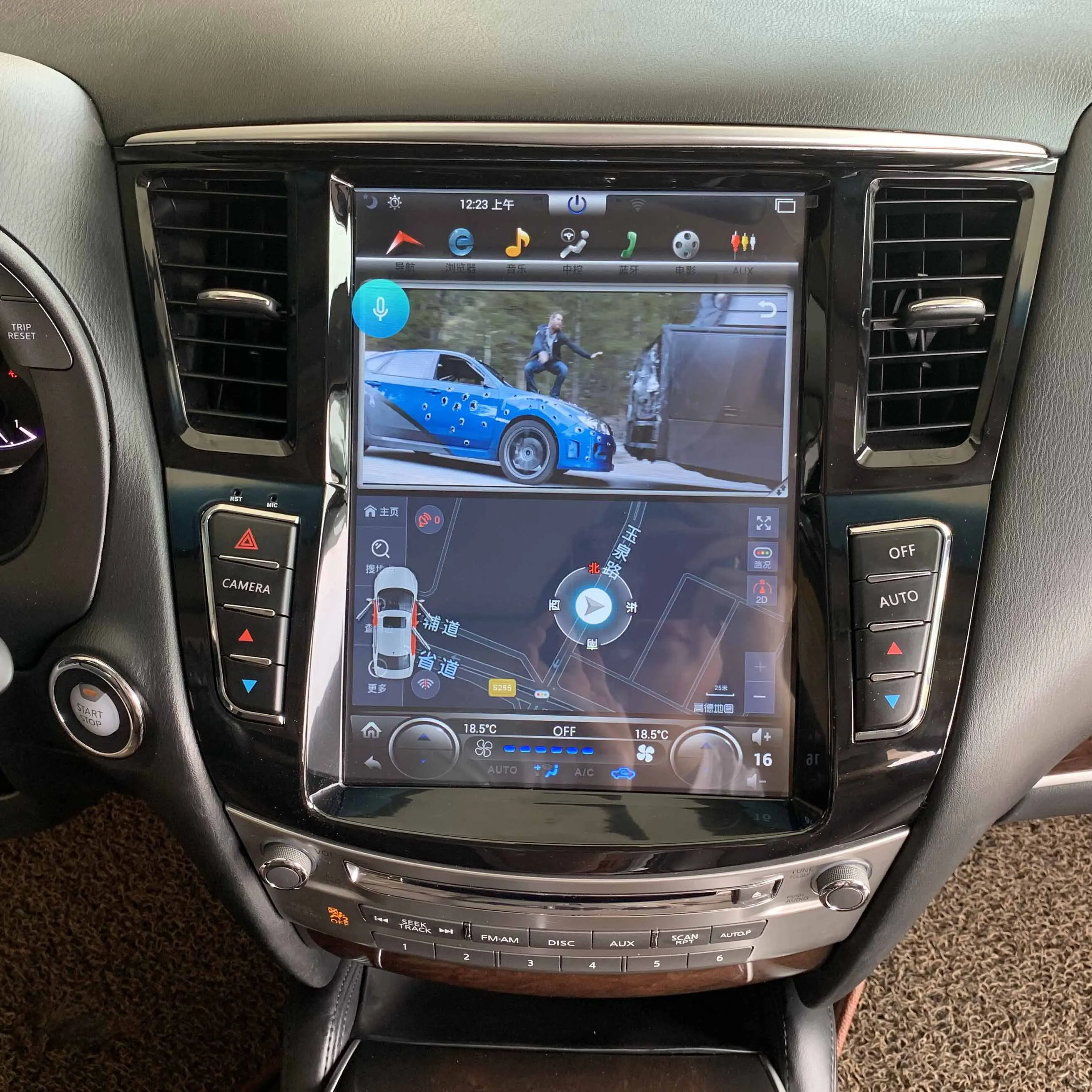 12.1 Inch Android 10 Car DVD Player USB WiFi Radio AM FM Audio Video