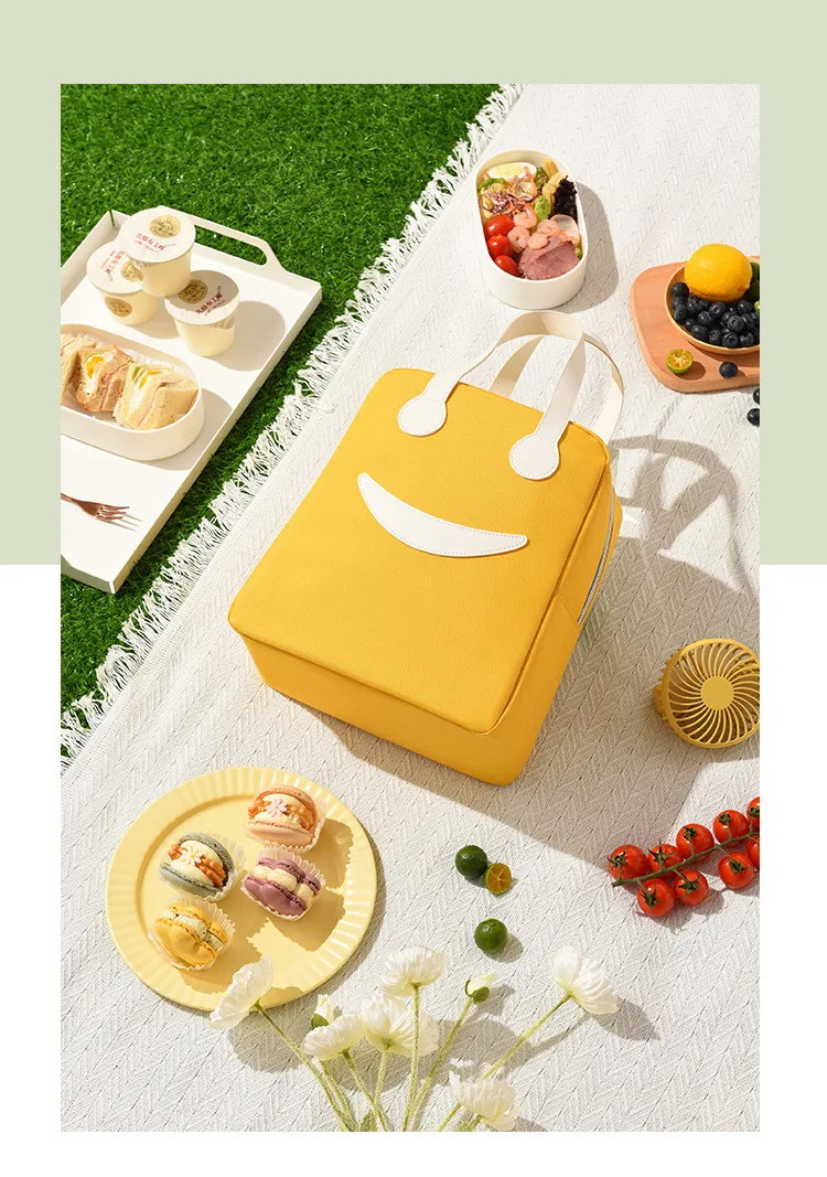 Portable lunch bag insulated refrigerated food safety warm lunch bag girls warm food picnic ladies 1 PCS lunch bag cooler bag