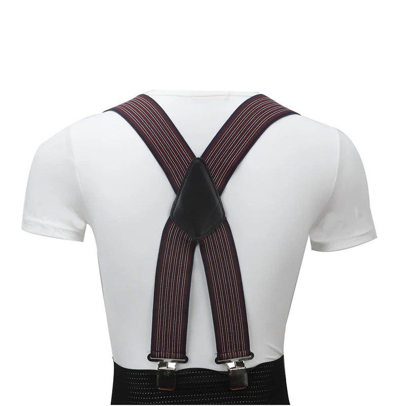 130cm Extra Long Suspenders Plus Size Men Pants X Back Strong Clips 5cm Width Braces With X-back Trousers Man Braces Strap