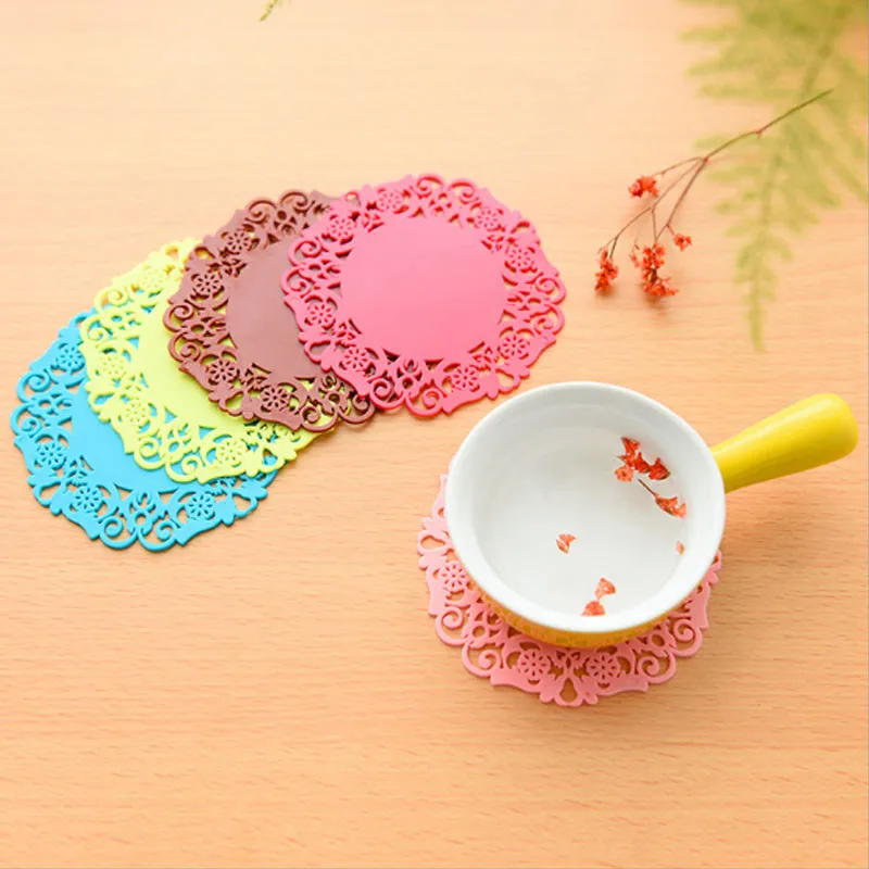 

Silicone Drink Coasters Table Cup Mat Home Decor Coffee Drink Cup Placemat Tableware Gadgets Coasters Drink Holder