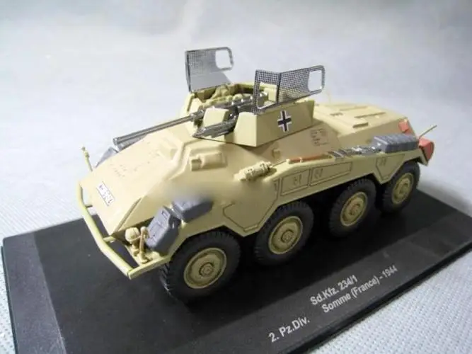 WWII SD KFZ.234/1 SOMME FRANCE 1/43 DIECAST MODEL FINISHED TANK IXO TRUCK
