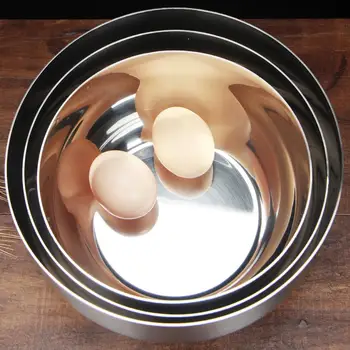

Stainless Steel Mixing Bowls Whisking Bowls for Kitchen Salad Cooking Baking