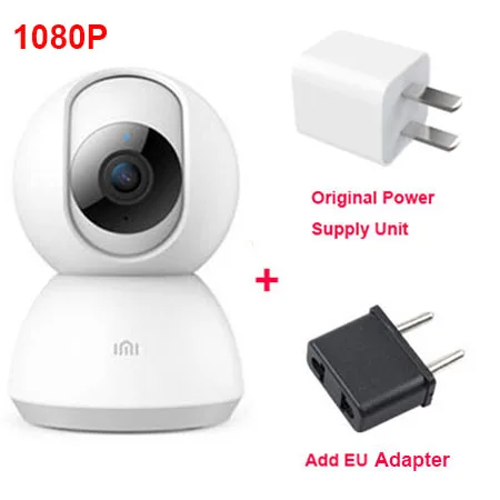 Обновленная версия Xiaomi IMI Smart camera веб-камера 1080P WiFi Pan-tilt ночное видение 360 Угол обзора видео камера Радионяня - Цветной: add EU Plug