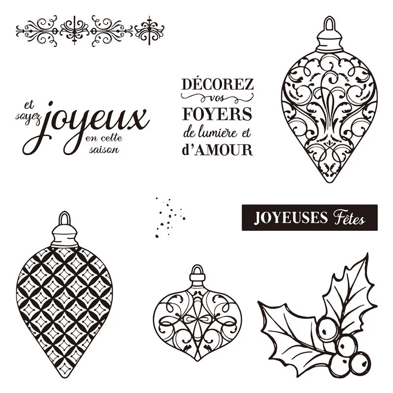 Французские слова прозрачные штампы и металлические режущие штампы - Color: za159